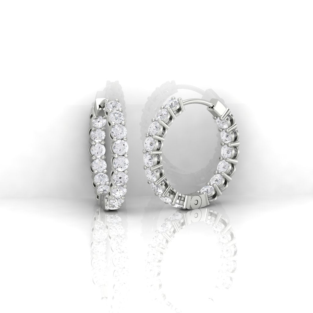 EAR#3 Hoop with gallery