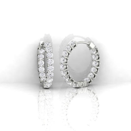 EAR#3 Hoop with gallery