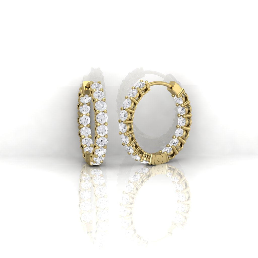 EAR#3 Hoop with gallery